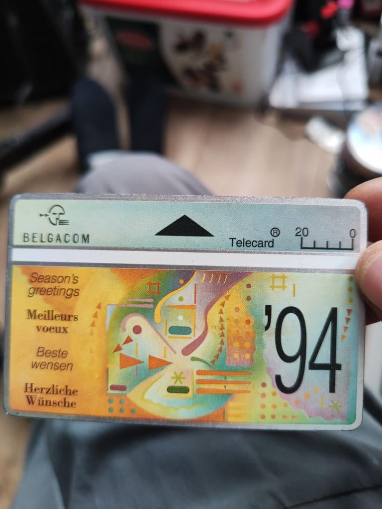 Carte téléphonique Belgacom 1994, Enlèvement ou Envoi
