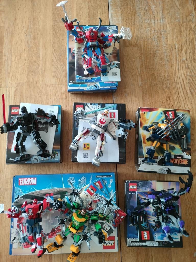 Lego verzameling Marvel en Star Wars mechs, Kinderen en Baby's, Speelgoed | Bouwstenen, Zo goed als nieuw, Ophalen of Verzenden