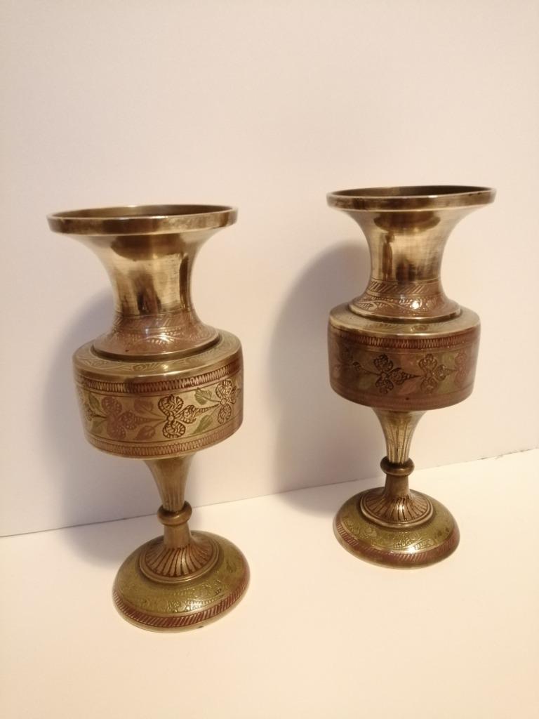 Indiase vintage vaasjes antieke koperen vazen voor decoratie, Antiek en Kunst, Antiek | Brons en Koper, Ophalen of Verzenden, Koper