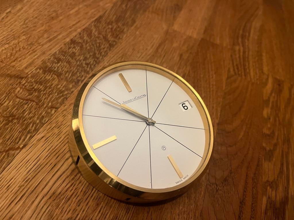 Jaeger-LeCoultre : pendulette de bureau vintage, Bijoux, Sacs & Beauté, Enlèvement ou Envoi, Doré