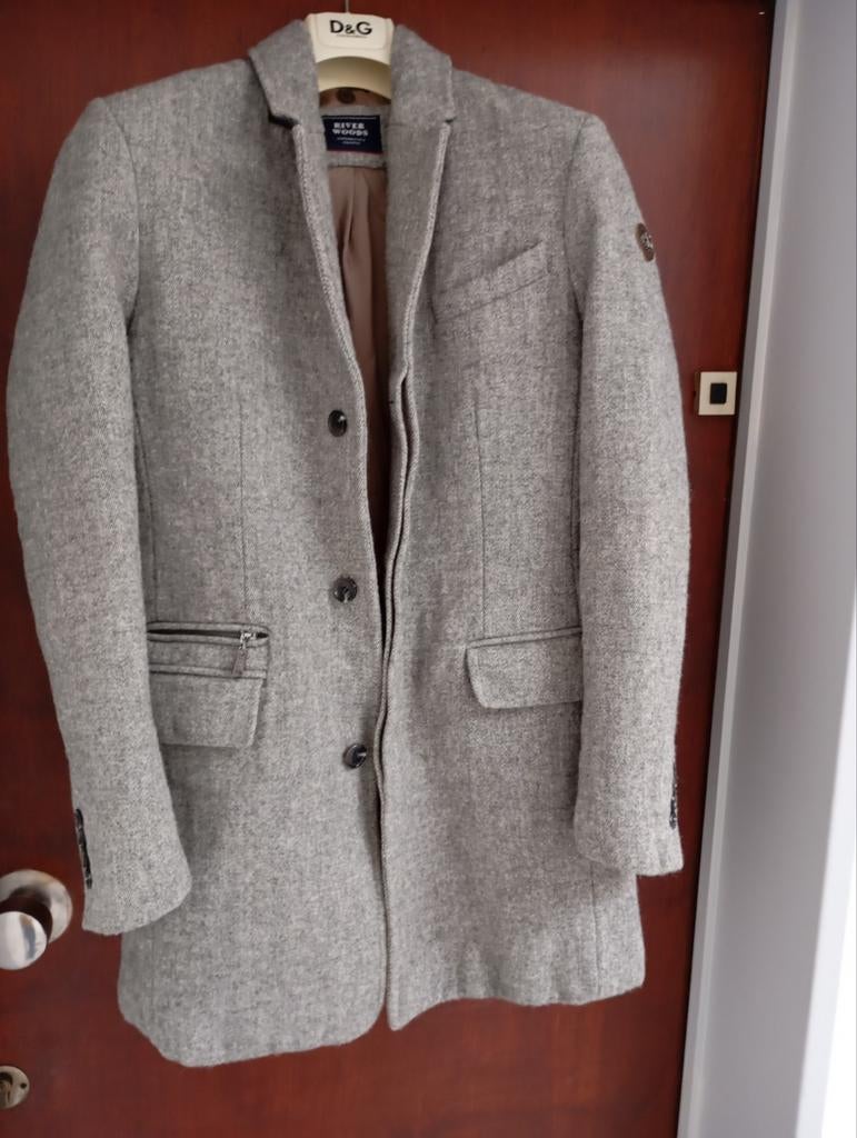 River Woods heren jas maat medium, Kleding | Heren, Ophalen of Verzenden, Grijs