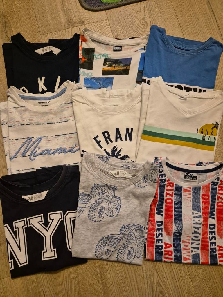 Pakket tshirt 122/128, Kinderen en Baby's, Kinderkleding | Maat 122, Ophalen of Verzenden