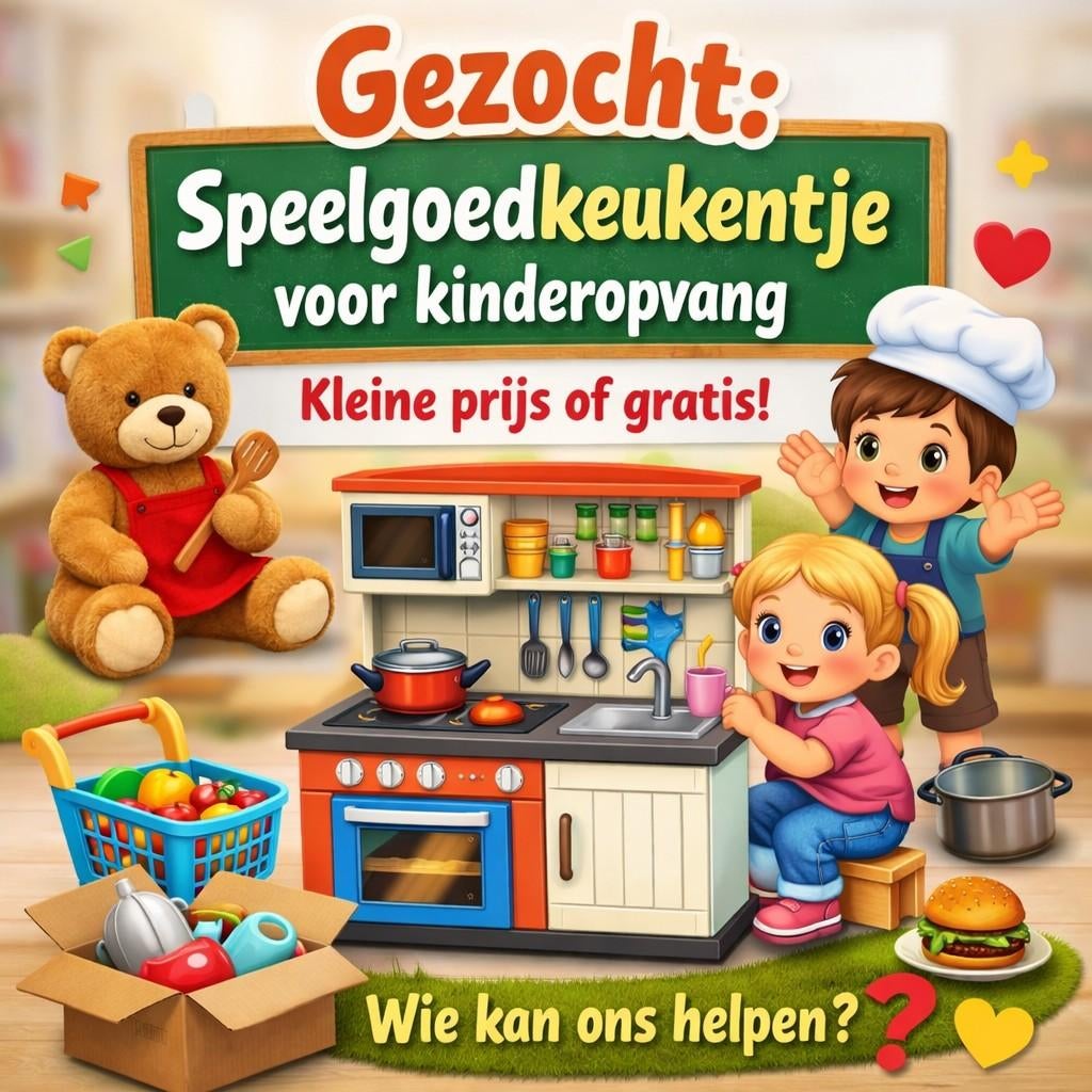 GEZOCHT: Speelgoedkeukentje voor kinderopvang ️, Ophalen