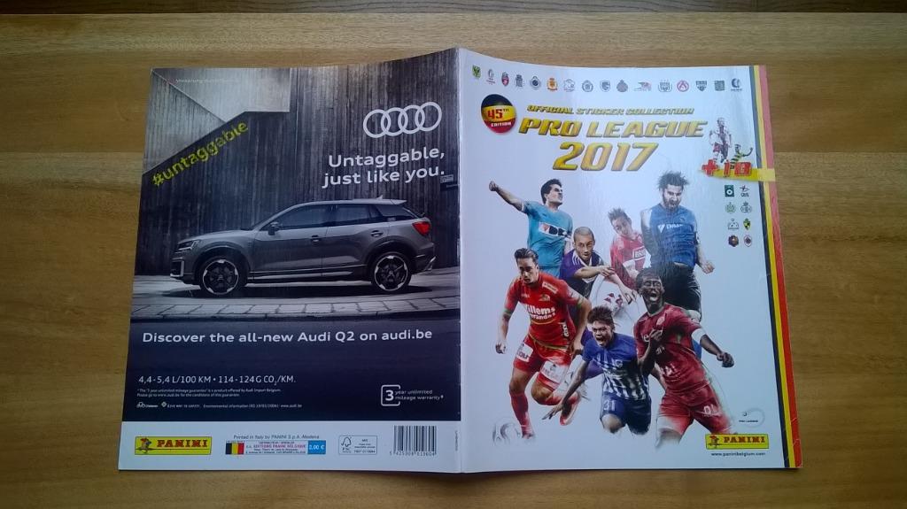 ALBUM VIDE PANINI PRO LEAGUE 2017, Collections, Enlèvement ou Envoi, Livre ou Revue