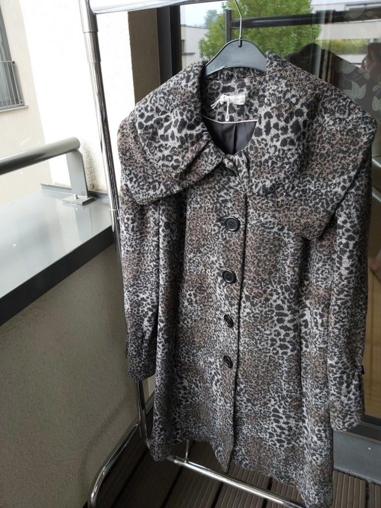 Manteau chaud en laine mélangée légère, taille 48, bon état, Enlèvement, Porté, Taille 46/48 (XL) ou plus grande