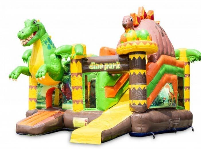 Dino springkasteel te huur, Hobby en Vrije tijd, Feestartikelen | Verhuur, Ophalen of Verzenden