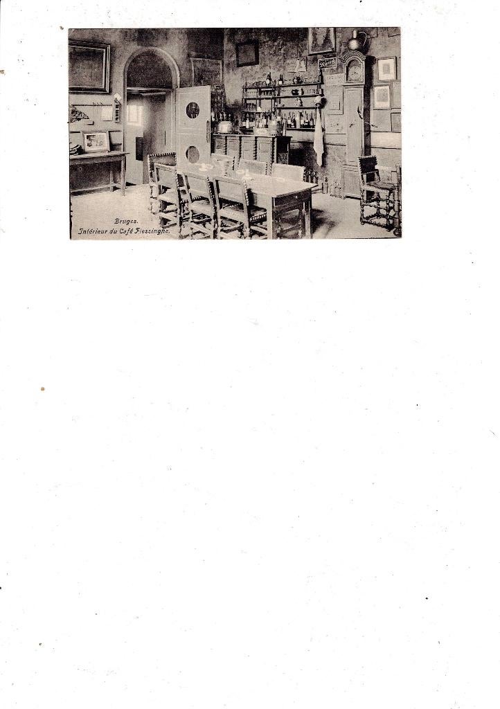 BRUGES INTERIEUR CAFE FRLESSINGHE /B520, Collections, Cartes postales | Belgique, Non affranchie, Flandre Occidentale, Avant 1920
