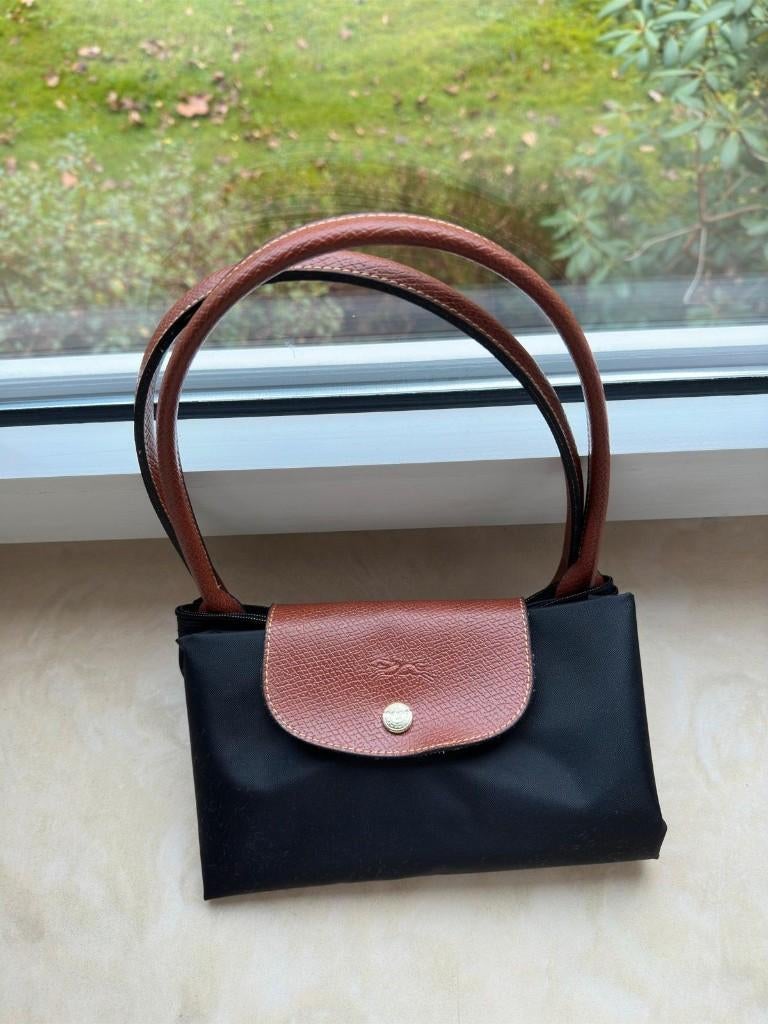 Longchamp Le Pliage Original Maat L, Handtassen en Accessoires, Tassen | Damestassen, Verzenden, Nieuw, Zwart, Handtas