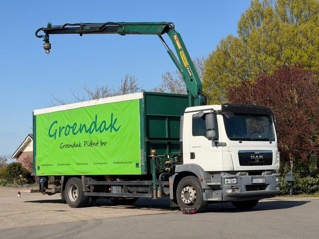 MAN TGM 19.250 PALFINGER GRUE/CAPAIN COULISSANT/À PLAT/SPÉ, Autos, 250 ch, Euro 5, Achat, Entreprise