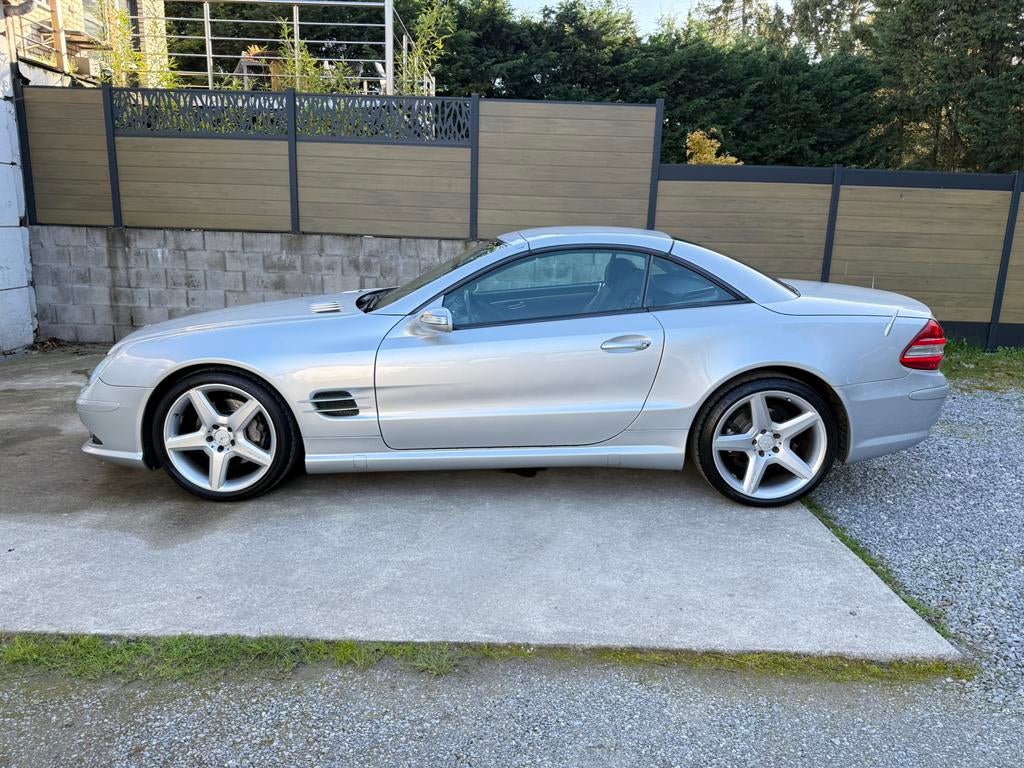 ✅Mercedes SL350 Cabrio🔥Pack AMG🔥HISTORIQUE COMPLET️✨🌟, Autos, Cuir, Argent ou Gris, Achat, 3498 cm³