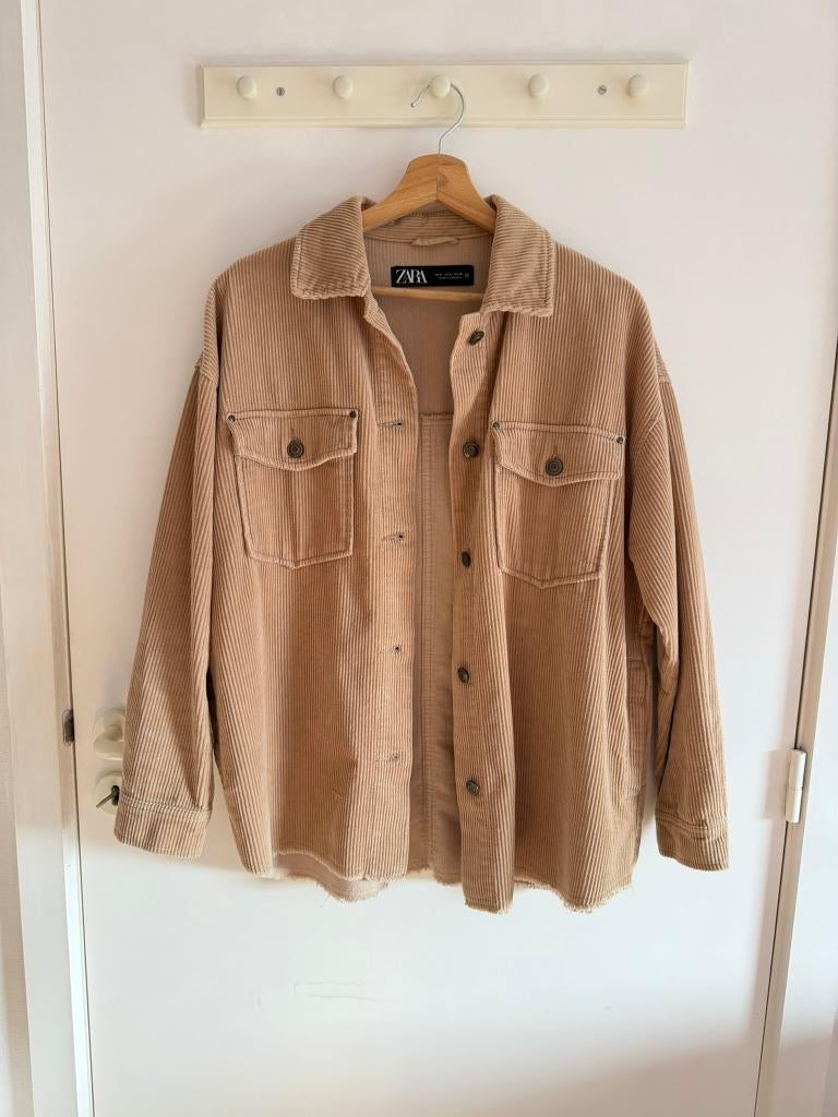 Zara - bruin corduroy jasje - maat S, Vêtements | Femmes, Vestes | Été, Neuf, Taille 36 (S), Brun, Envoi
