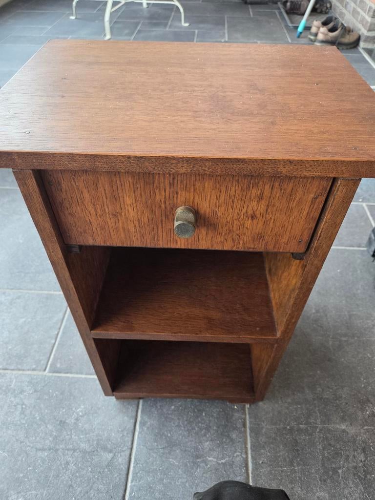 Nachtkastje retro, Huis en Inrichting, Ophalen, Hout