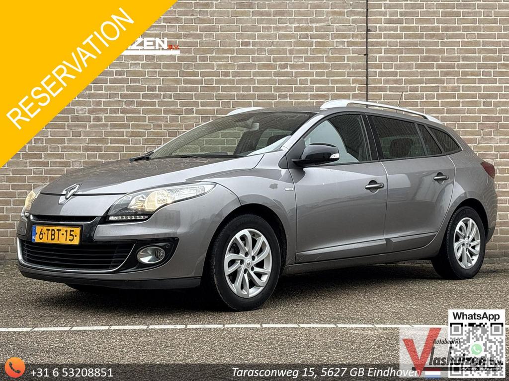 Renault Megane Estate 1.5 dCi GT-Line | Leder | Climate | Cr, Auto's, Renault, 88 g/km, Zwart, Navigatiesysteem, Bedrijf