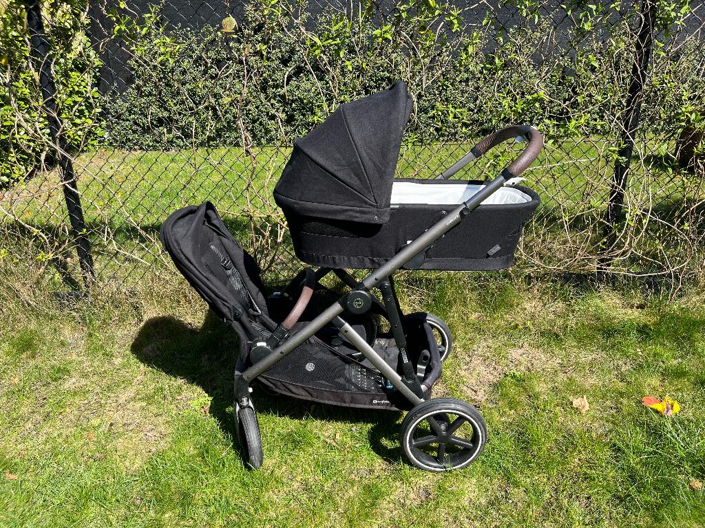 Cybex Gazelle S Duo Buggy, Kinderen en Baby's, Kinderwagens en Combinaties, Zo goed als nieuw, Combiwagen, Verstelbare duwstang