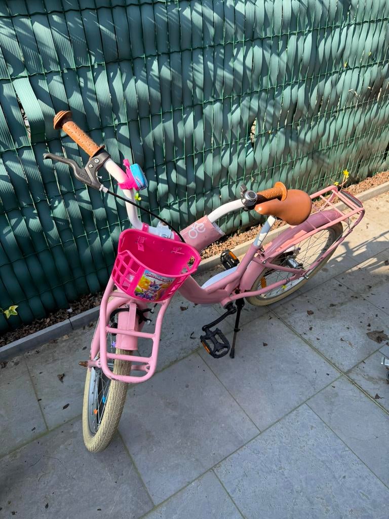 SJOEF Classic Meisjesfiets 20 inch - 6-8 jaar - Roze, Fietsen en Brommers, Ophalen, Gebruikt, 20 inch, Handrem