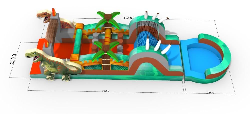 Springkasteel dino run, Hobby en Vrije tijd, Ophalen