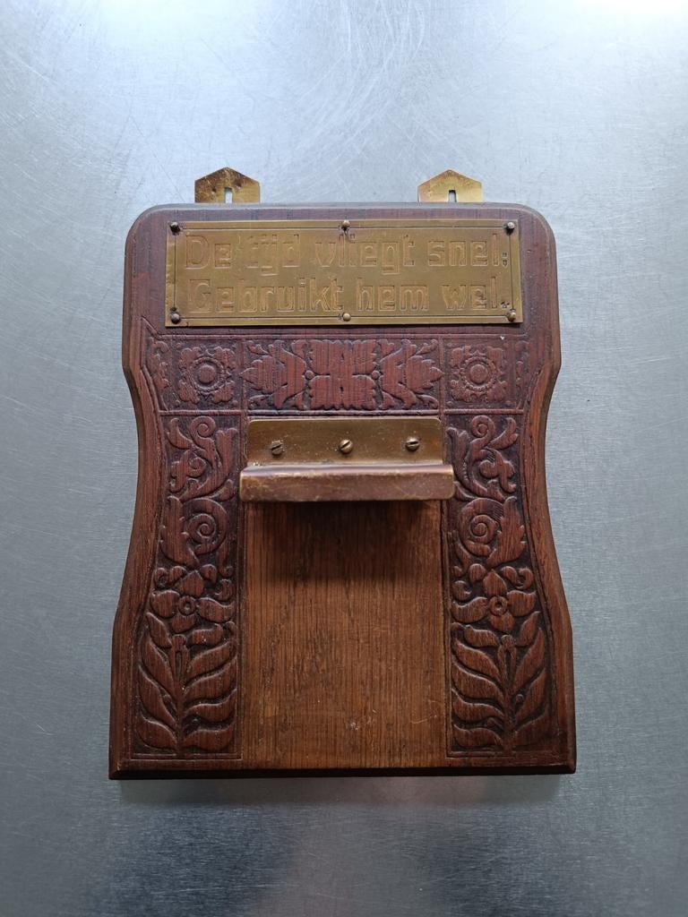 Oude kalenderhouder, Ophalen of Verzenden