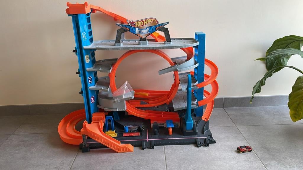 Hot Wheels City Ultimate garage, Kinderen en Baby's, Speelgoed | Racebanen, Ophalen, Hot Wheels, Met looping, Racebaan