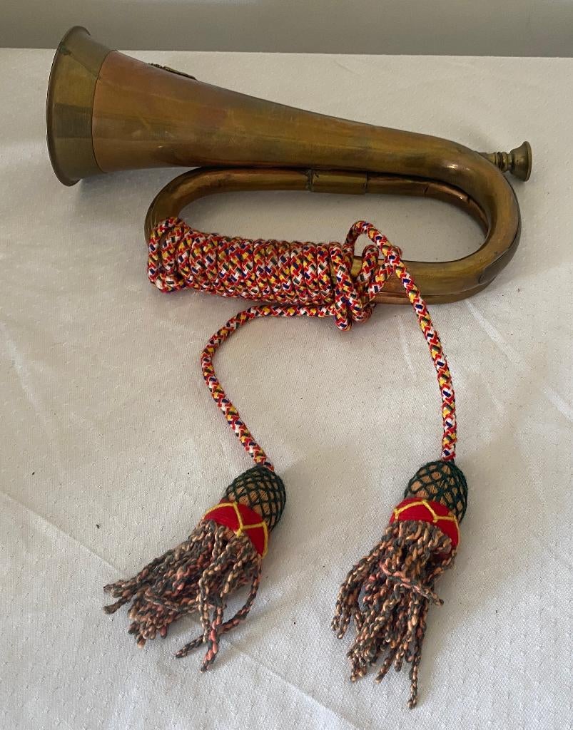 Antieke Australische militaire bugel in koper en messing, Ophalen of Verzenden, Overige typen