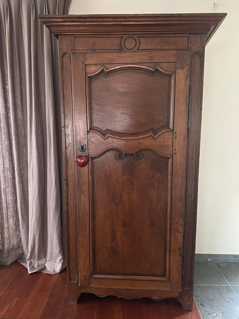 antiek eiken kast, landelijke stijl, Franse/Vlaamse kast, Ophalen