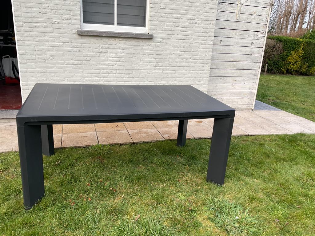 Tuintafel pvc, Ophalen, Gebruikt