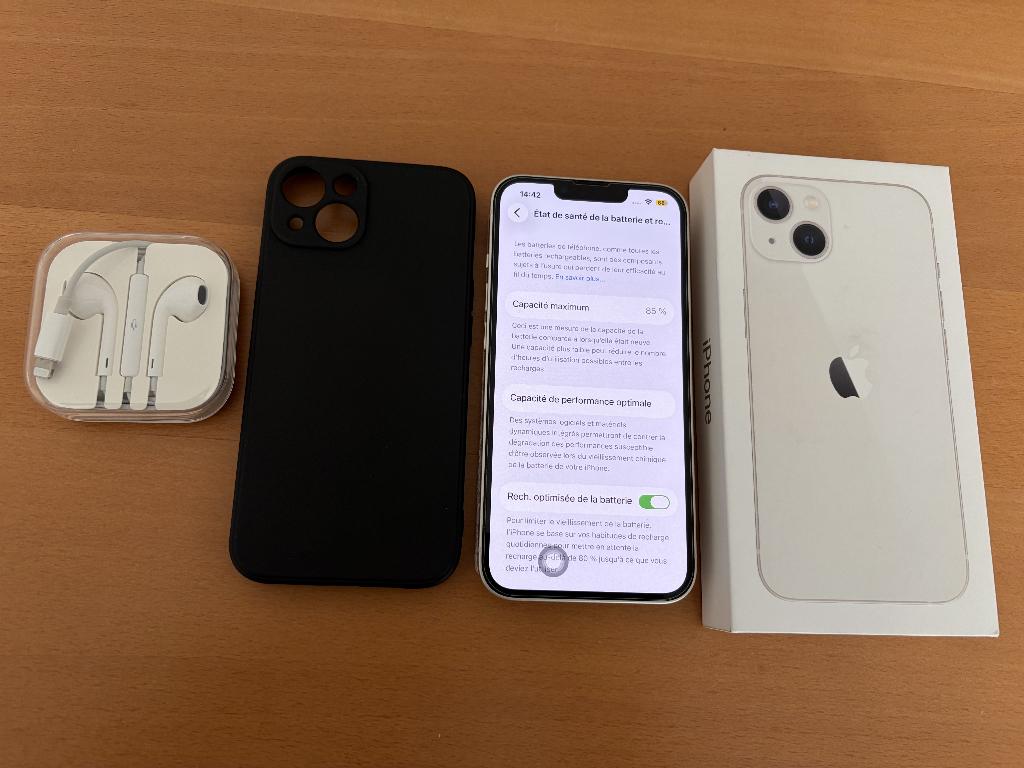 iPhone 13 , 128 Gb , excellent état., Telecommunicatie, Mobiele telefoons | Apple iPhone, Ophalen, Wit, IPhone 13, 85 %