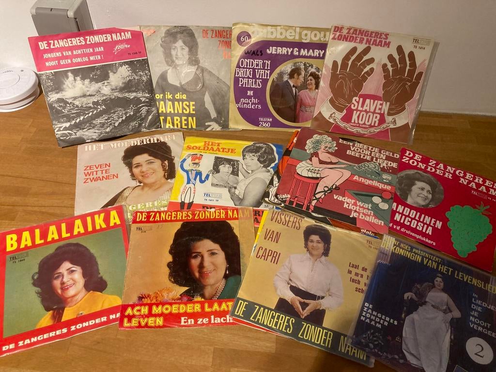 ZANGERES zonder NAAM/ 12 SINGLE ‘s -Hits, Cd's en Dvd's, Vinyl Singles, Zo goed als nieuw, Single, Ophalen of Verzenden