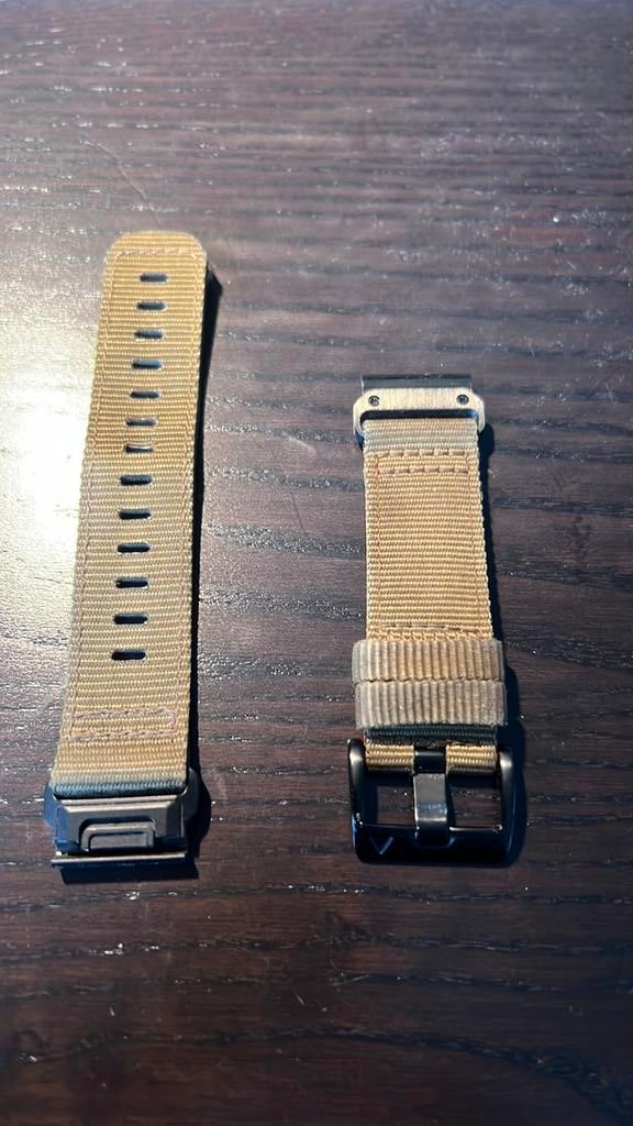 Polsbandje Garmin Fenix 7, groen nylon, Ophalen of Verzenden, Zo goed als nieuw, Groen