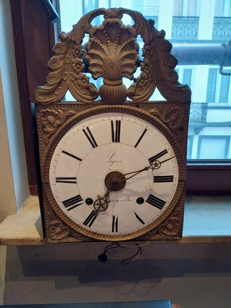 Ancienne horloge pomtoise, de parquet, legros, Enlèvement