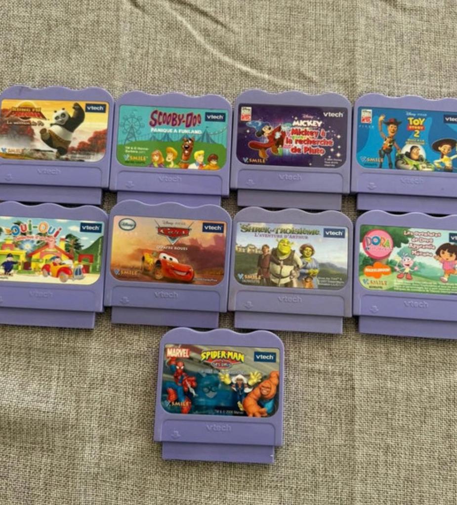 9 cartouches v smile vtech, Games en Spelcomputers, Games | Overige, Zo goed als nieuw, Vanaf 3 jaar, Ophalen of Verzenden