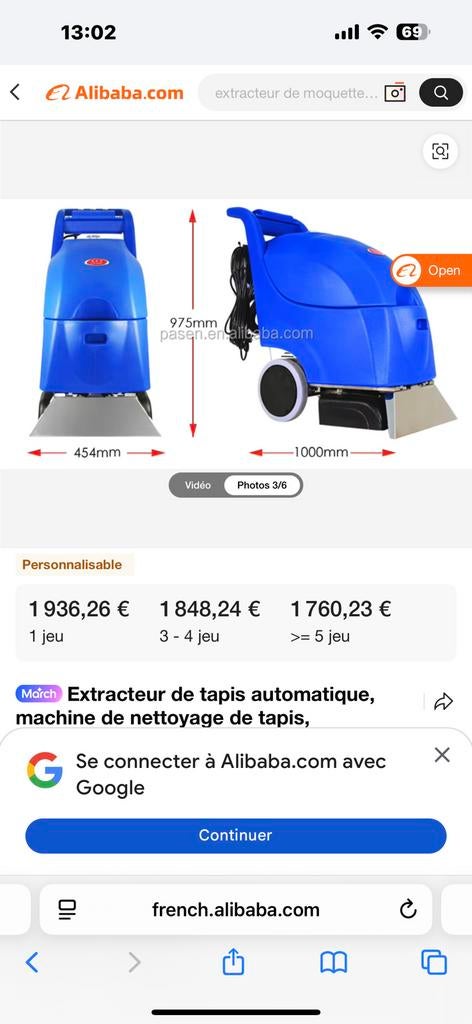 Machine à laver tapis, Enlèvement, Comme neuf