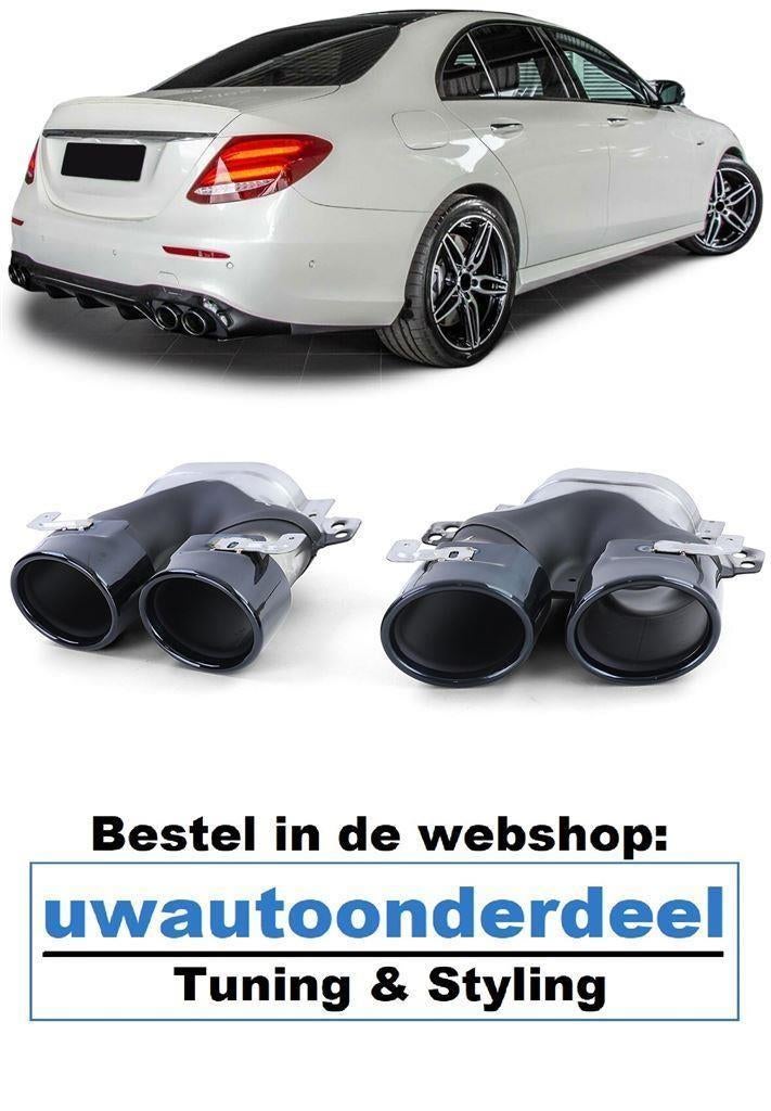 Uitlaat Sierstuk Zwart Geschikt voor Mercedes E Klasse W213, Verzenden