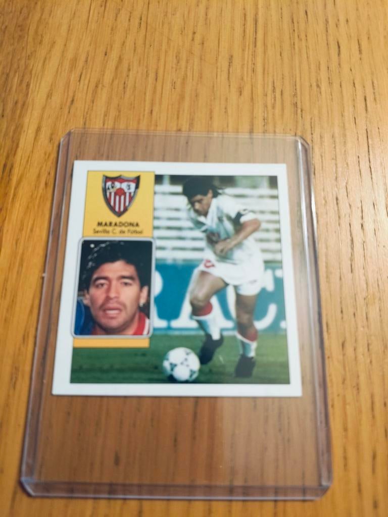 Chromo sticker Maradona Sevilla Liga 92-93, Enlèvement ou Envoi