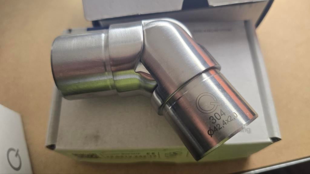 Connecteur Coude Inox, Bricolage & Construction, Tuyaux & Évacuations, Enlèvement, Inox