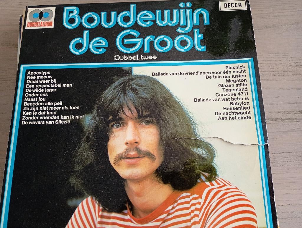 Boudewijn De Groot - Dubbel twee, CD & DVD, Vinyles | Néerlandophone, Enlèvement ou Envoi, Utilisé, 12 pouces, Autres genres
