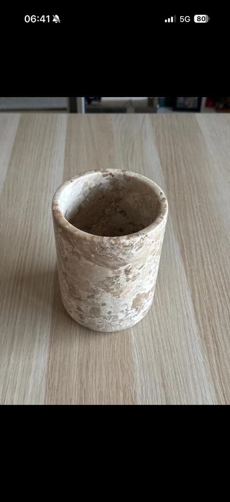 Pot ustensiles de cuisine marbre Zara Home, Enlèvement, Comme neuf