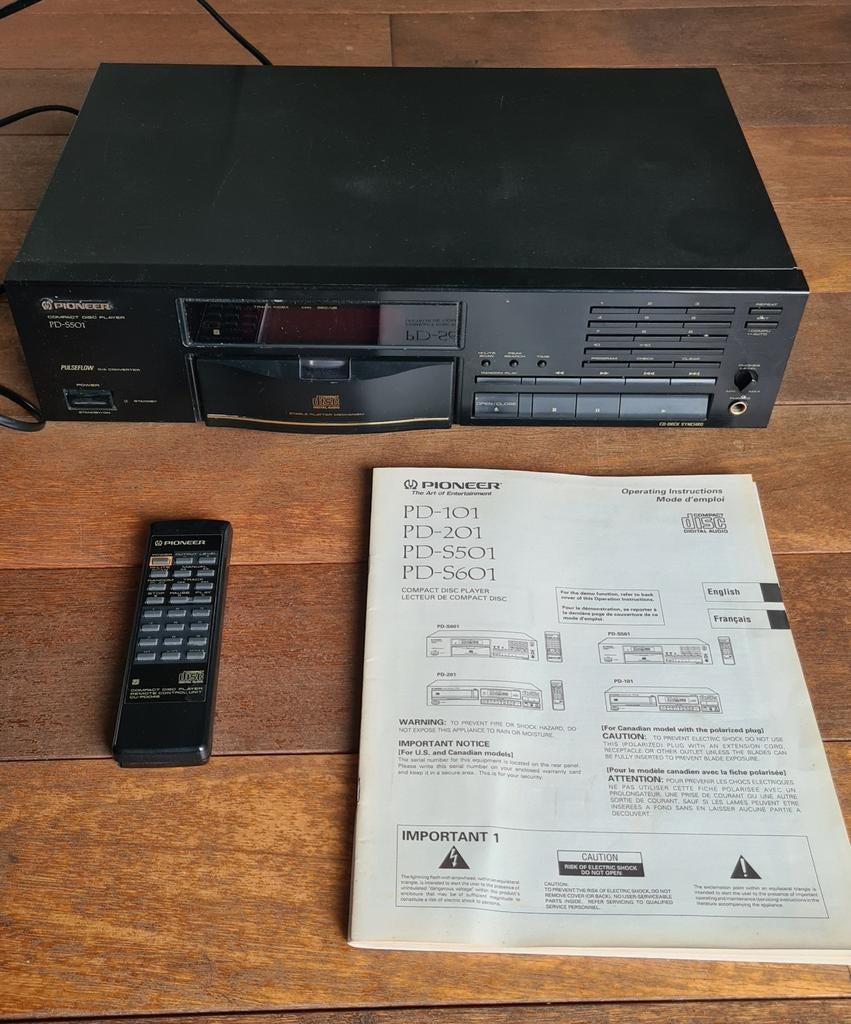 Pioneer lecteur CD PD-S501, vintage, Enlèvement ou Envoi, Reconditionné, Pioneer