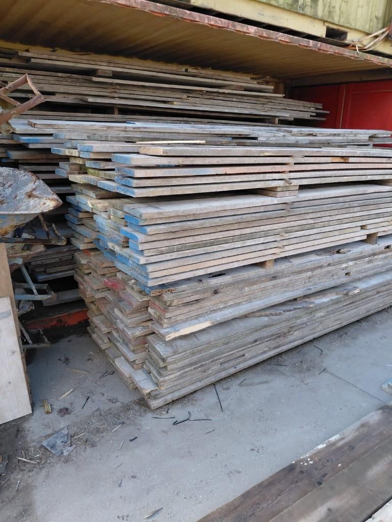 steigerhout, steigerplanken, Doe-het-zelf en Bouw, Hout en Planken, Ophalen, Gebruikt, 25 tot 50 mm, Plank