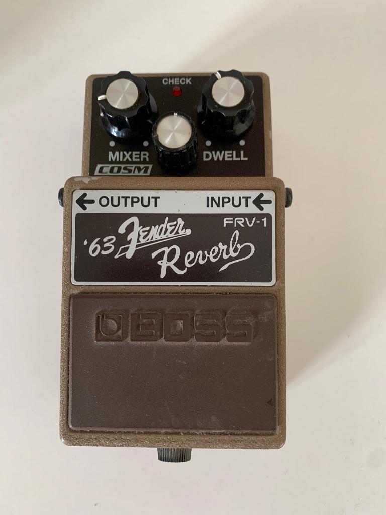 Boss Fender 63 reverb + 9v adapter, Muziek en Instrumenten, Effecten, Ophalen of Verzenden, Gebruikt, Reverb