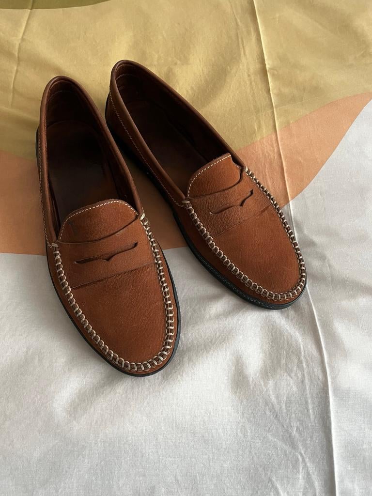 Tod's leren instappers — in zeer goede staat, Ophalen, Bruin, Espadrilles of Moccasins, Tod's