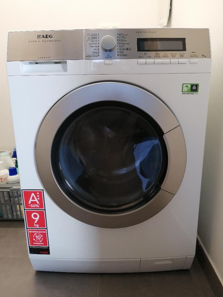Lave-linge AEG 9kg A+++, Electroménager, Lave-linge, 1200 à 1600 tours, Chargeur frontal, Enlèvement, Utilisé
