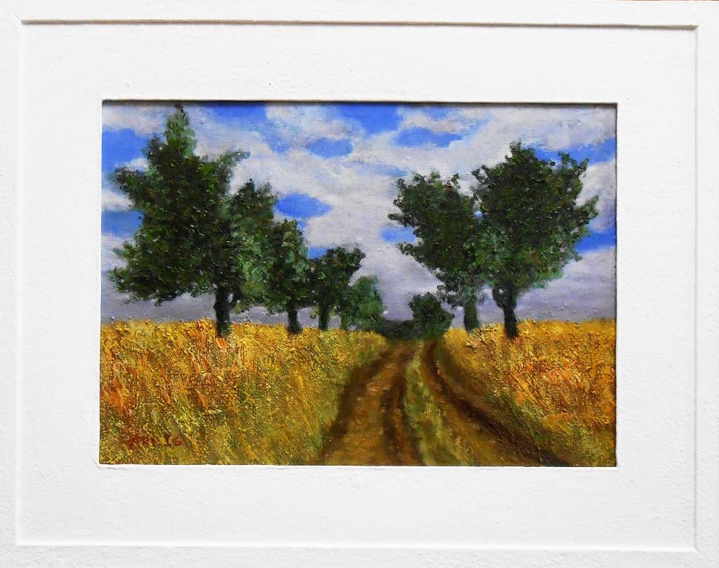 « Paysage rural » Peinture encadrée, Envoi