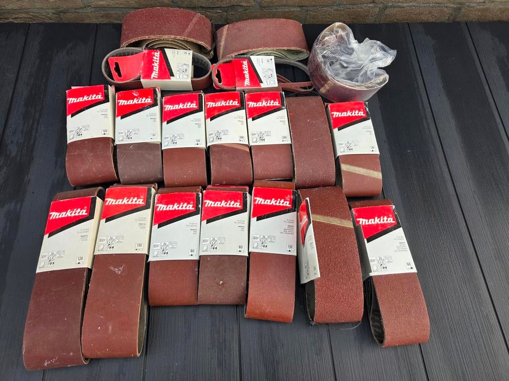 Lot nieuwe schuurbanden van Makita, Doe-het-zelf en Bouw, Ophalen of Verzenden