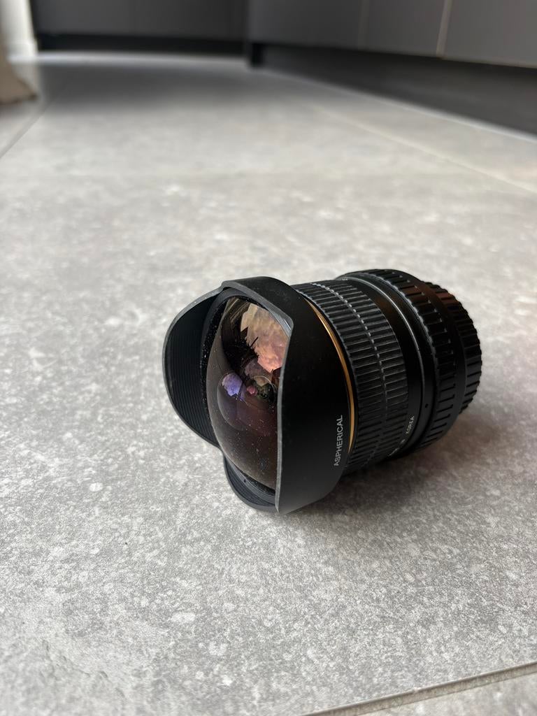 Objectif Samyang 8 mm f/3.5 Fisheye CS - parfait état, TV, Hi-fi & Vidéo, Photo | Lentilles & Objectifs, Enlèvement, Comme neuf