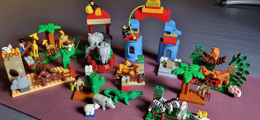 GROTE PARTIJ LEGO DUPLO : boerderij, zoo, politie...., Kinderen en Baby's, Speelgoed | Duplo en Lego, Zo goed als nieuw, Duplo
