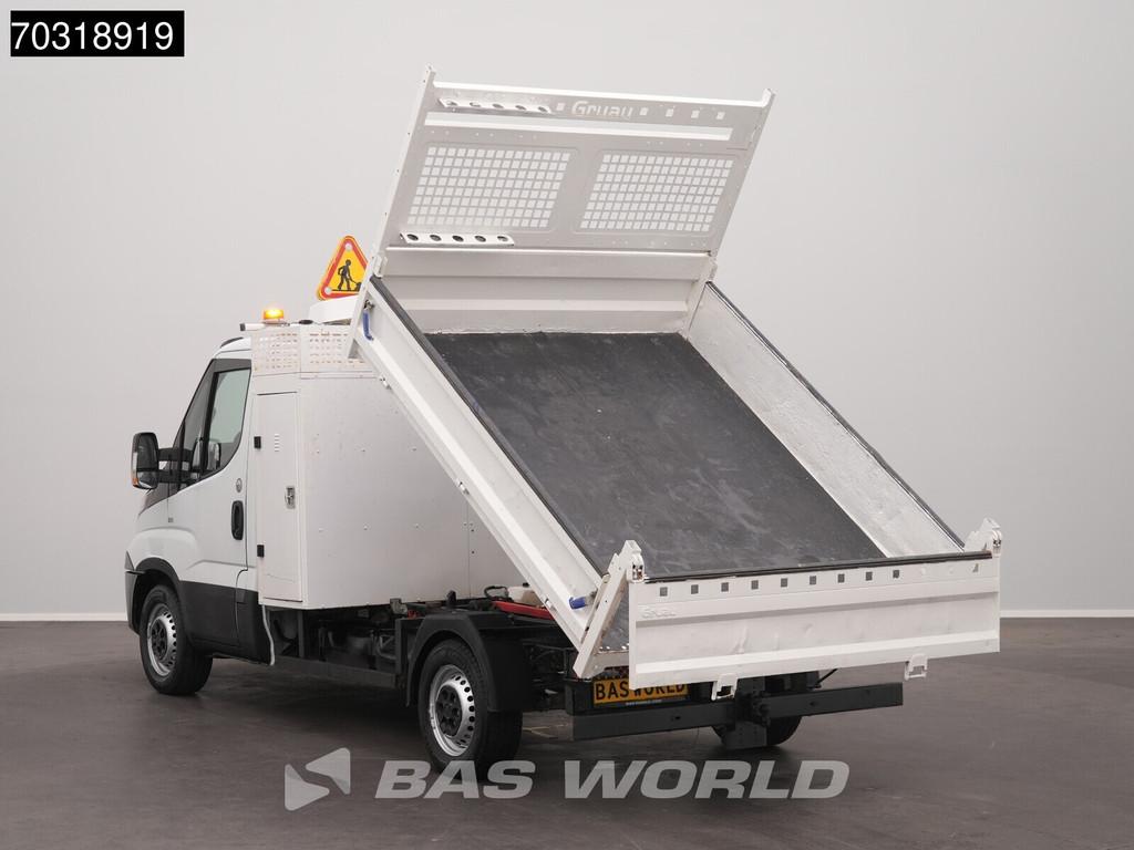Iveco Daily 35S14 Automaat Open Laadbak met Kist 3.5t trekha, Automaat, Stof, Gebruikt, Euro 6