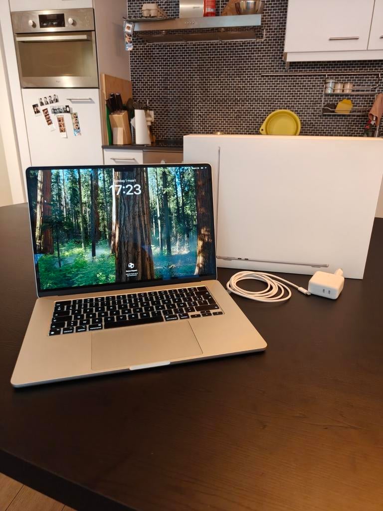 MacBook air M3 (2024) - 29 laadcycli! - 16gb RAM - 512GB SSD, Computers en Software, Ophalen, 15 inch, 512 GB, Zo goed als nieuw