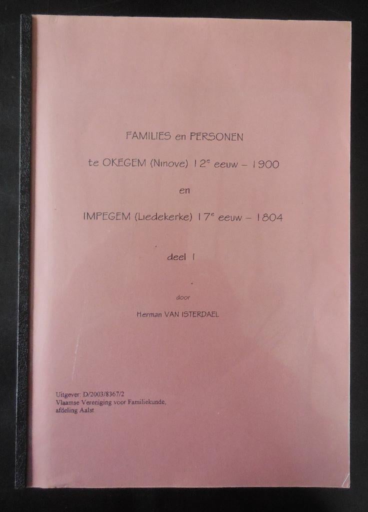 OKEGEM-IMPEGEM - Families en personen 12e eeuw-1900, Ophalen of Verzenden