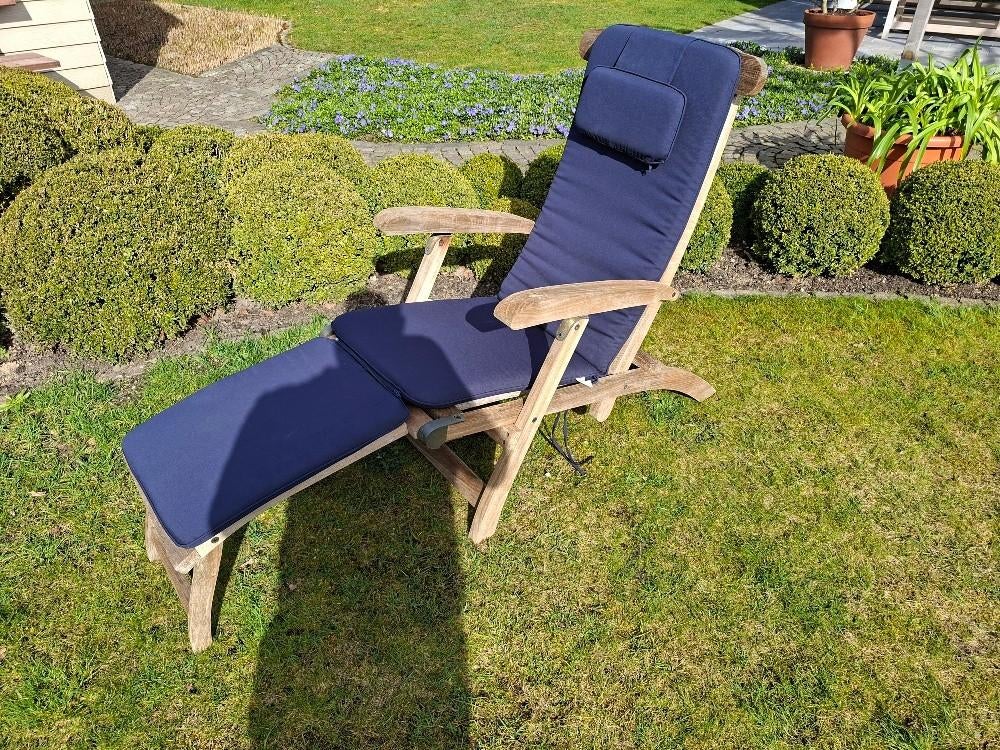teak deck chair, Tuin en Terras, Ophalen, Gebruikt