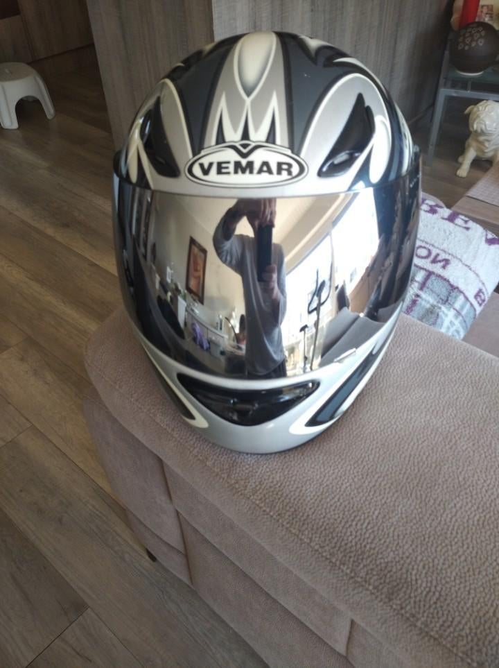 Race helm met spiegels hem, orginele aanwezig, Motos, Enlèvement